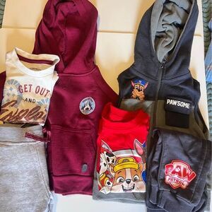 Two 3 piece Toddler Boy outfits- 2T Paw Patrol